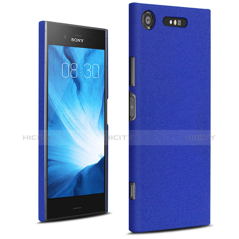 Custodia Plastica Cover Rigida Sabbie Mobili per Sony Xperia XZ1 Blu