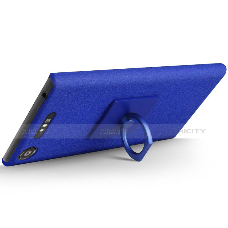 Custodia Plastica Cover Rigida Sabbie Mobili per Sony Xperia XZ1 Blu