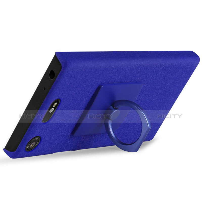 Custodia Plastica Cover Rigida Sabbie Mobili per Sony Xperia XZ1 Compact Blu