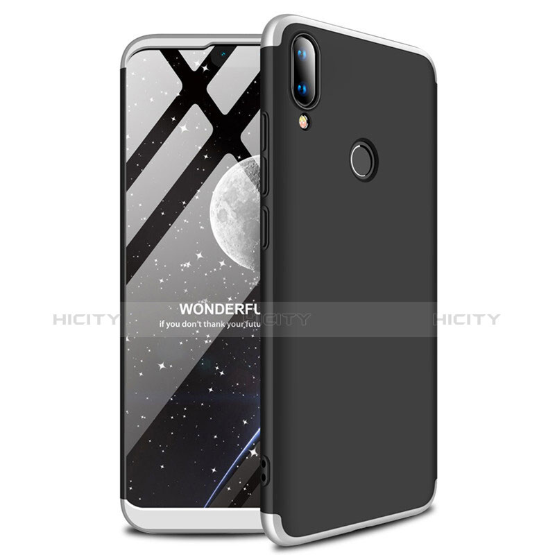 Custodia Plastica Rigida Cover Opaca A01 per Huawei Y9 (2019) Argento