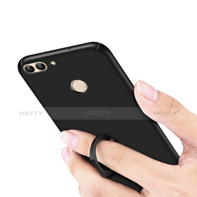 Custodia Plastica Rigida Cover Opaca con Anello Supporto A01 per Huawei Enjoy 7S