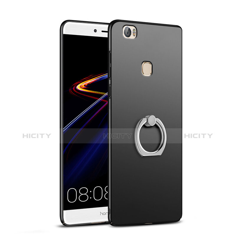 Custodia Plastica Rigida Cover Opaca con Anello Supporto A01 per Huawei Honor V8 Max