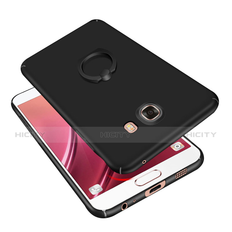 Custodia Plastica Rigida Cover Opaca con Anello Supporto A01 per Samsung Galaxy C5 SM-C5000