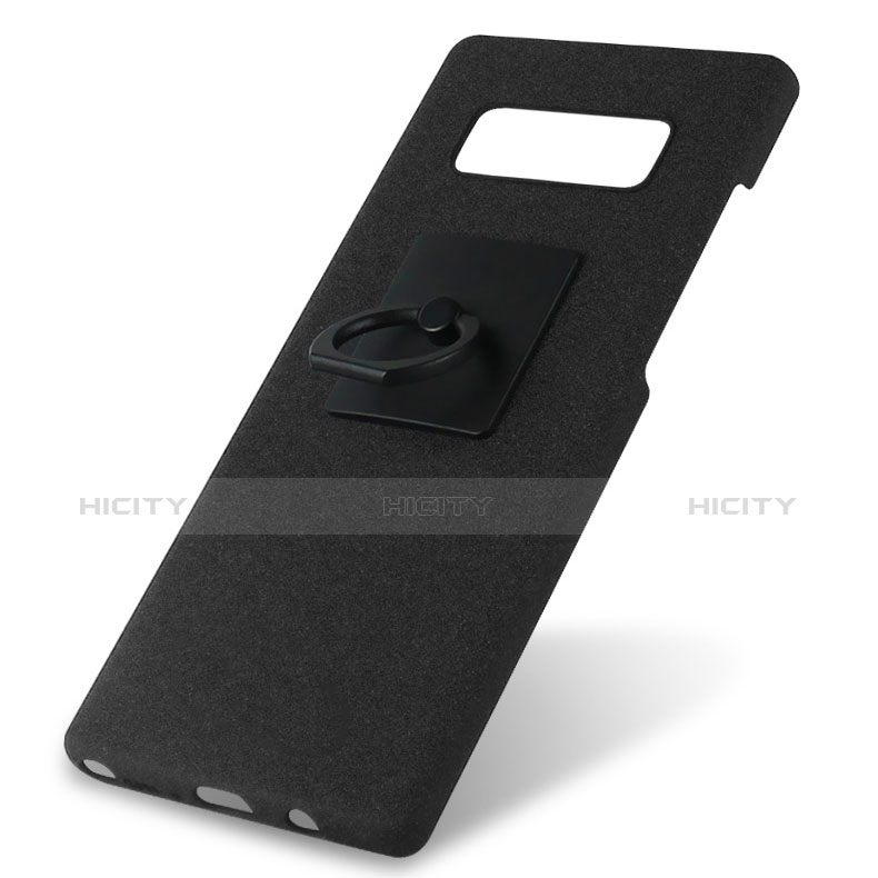 Custodia Plastica Rigida Cover Opaca con Anello Supporto A01 per Samsung Galaxy Note 8