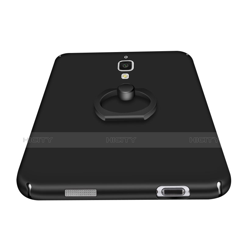 Custodia Plastica Rigida Cover Opaca con Anello Supporto A01 per Xiaomi Mi 4 LTE