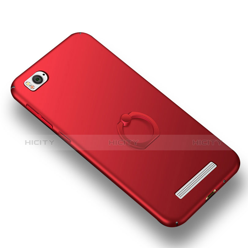 Custodia Plastica Rigida Cover Opaca con Anello Supporto A01 per Xiaomi Mi 4C