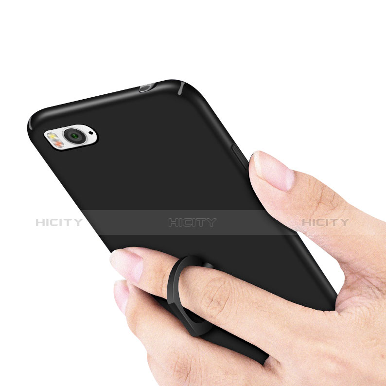 Custodia Plastica Rigida Cover Opaca con Anello Supporto A01 per Xiaomi Mi 4C