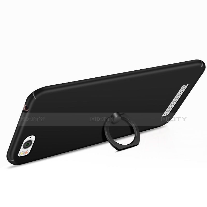 Custodia Plastica Rigida Cover Opaca con Anello Supporto A01 per Xiaomi Mi 4i