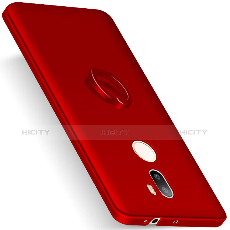 Custodia Plastica Rigida Cover Opaca con Anello Supporto A01 per Xiaomi Mi 5S Plus