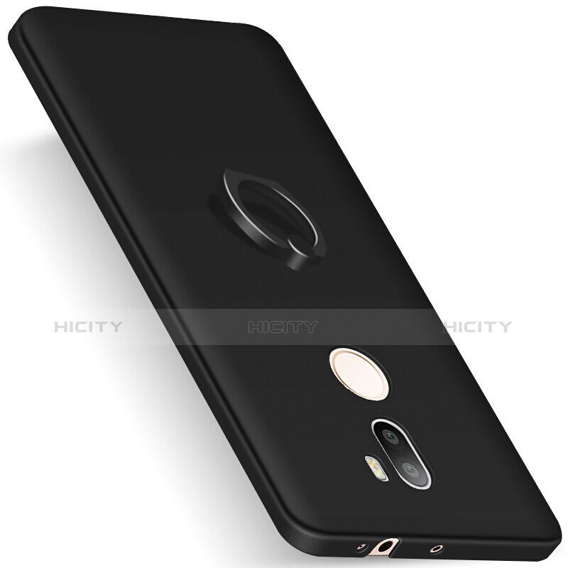 Custodia Plastica Rigida Cover Opaca con Anello Supporto A01 per Xiaomi Mi 5S Plus