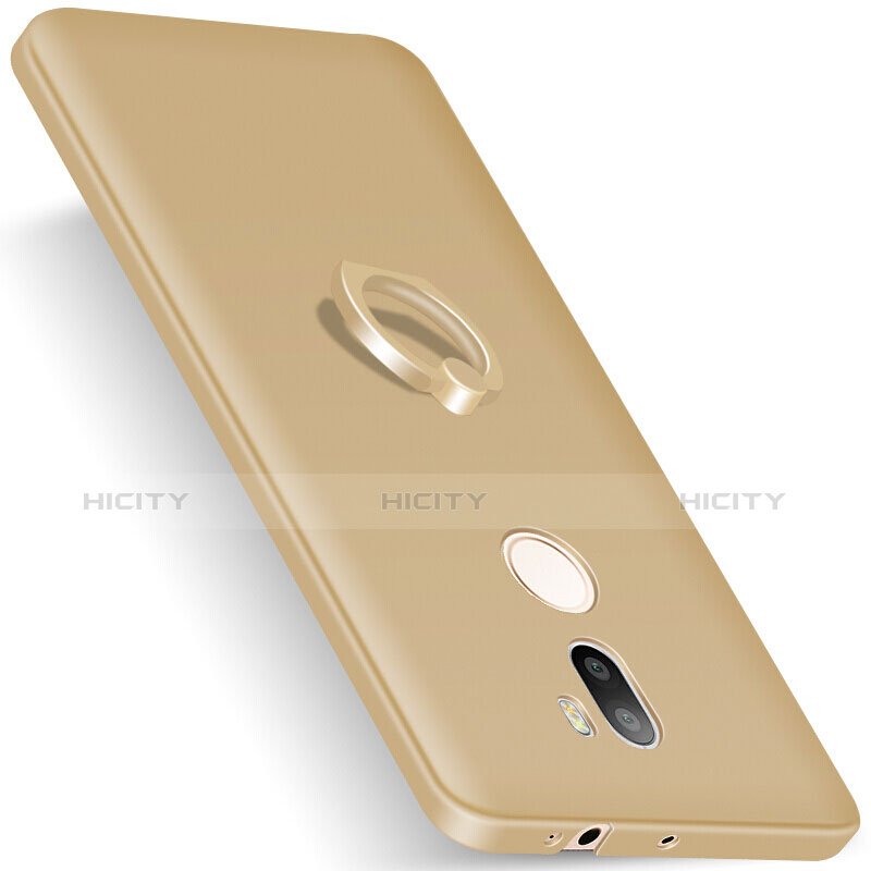 Custodia Plastica Rigida Cover Opaca con Anello Supporto A01 per Xiaomi Mi 5S Plus