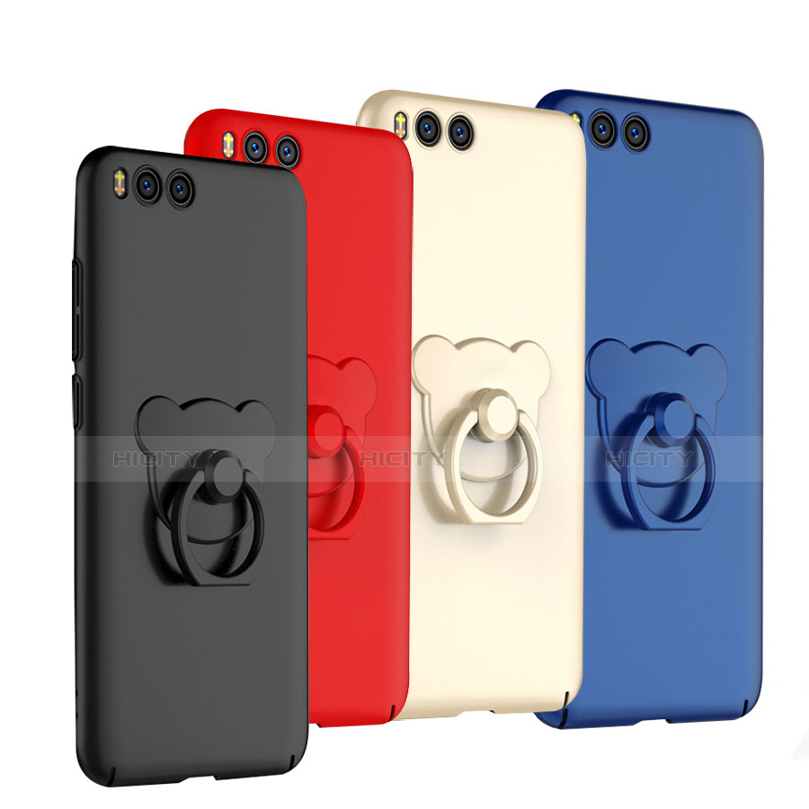 Custodia Plastica Rigida Cover Opaca con Anello Supporto A01 per Xiaomi Mi 6