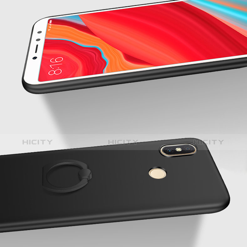 Custodia Plastica Rigida Cover Opaca con Anello Supporto A01 per Xiaomi Redmi S2