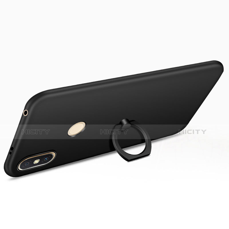 Custodia Plastica Rigida Cover Opaca con Anello Supporto A01 per Xiaomi Redmi S2