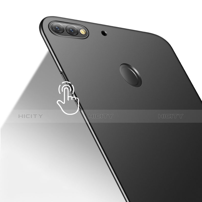 Custodia Plastica Rigida Cover Opaca con Anello Supporto A04 per Huawei Honor 7C