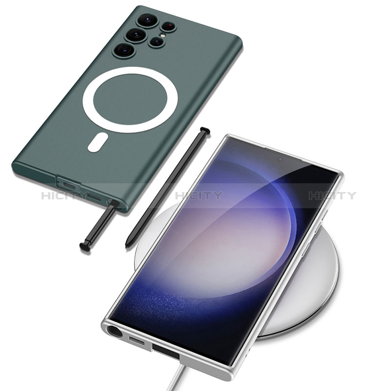 Custodia Plastica Rigida Cover Opaca con Mag-Safe Magnetic AC1 per Samsung Galaxy S23 Ultra 5G