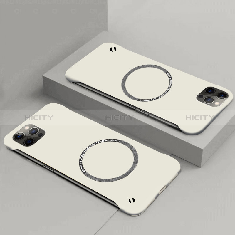 Custodia Plastica Rigida Cover Opaca con Mag-Safe Magnetic P01 per Apple iPhone 14 Bianco