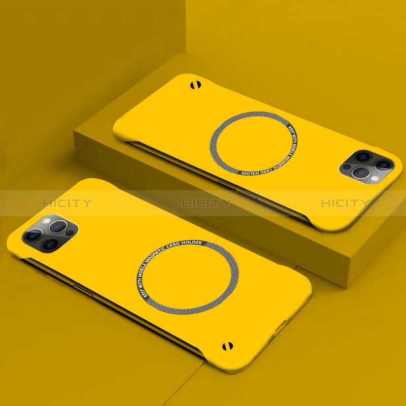Custodia Plastica Rigida Cover Opaca con Mag-Safe Magnetic P01 per Apple iPhone 15 Giallo