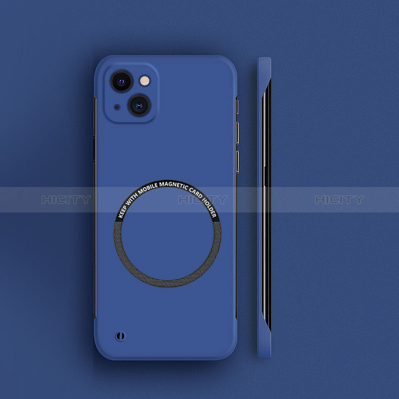 Custodia Plastica Rigida Cover Opaca con Mag-Safe Magnetic per Apple iPhone 14 Blu