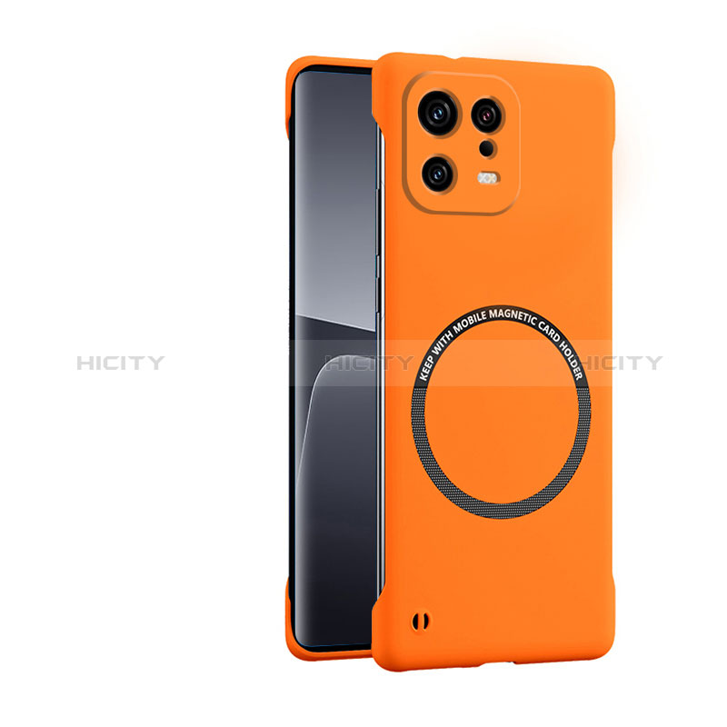 Custodia Plastica Rigida Cover Opaca con Mag-Safe Magnetic per Xiaomi Mi 13 Pro 5G Arancione