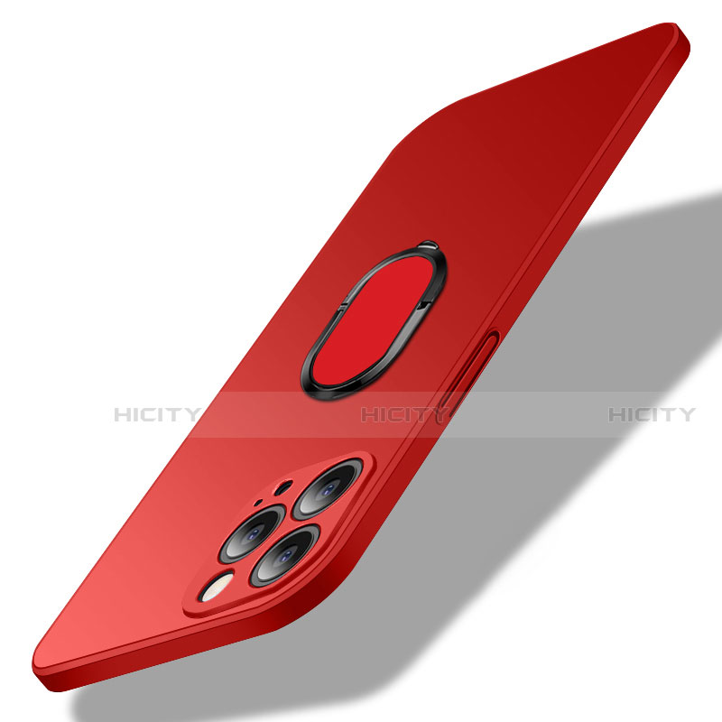 Custodia Plastica Rigida Cover Opaca con Magnetico Anello Supporto A01 per Apple iPhone 14 Pro