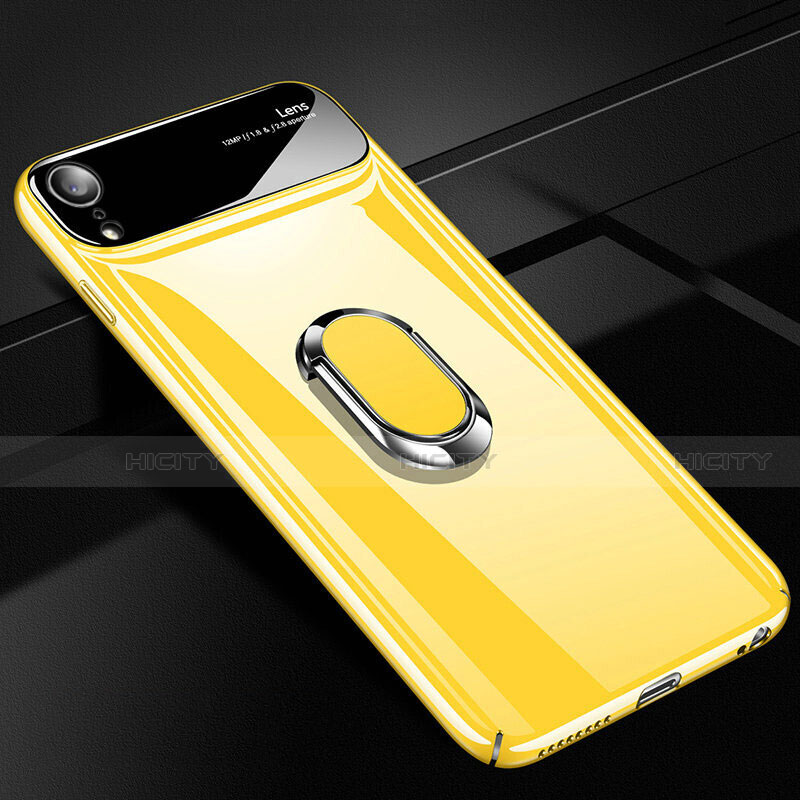 Custodia Plastica Rigida Cover Opaca con Magnetico Anello Supporto A01 per Apple iPhone XR