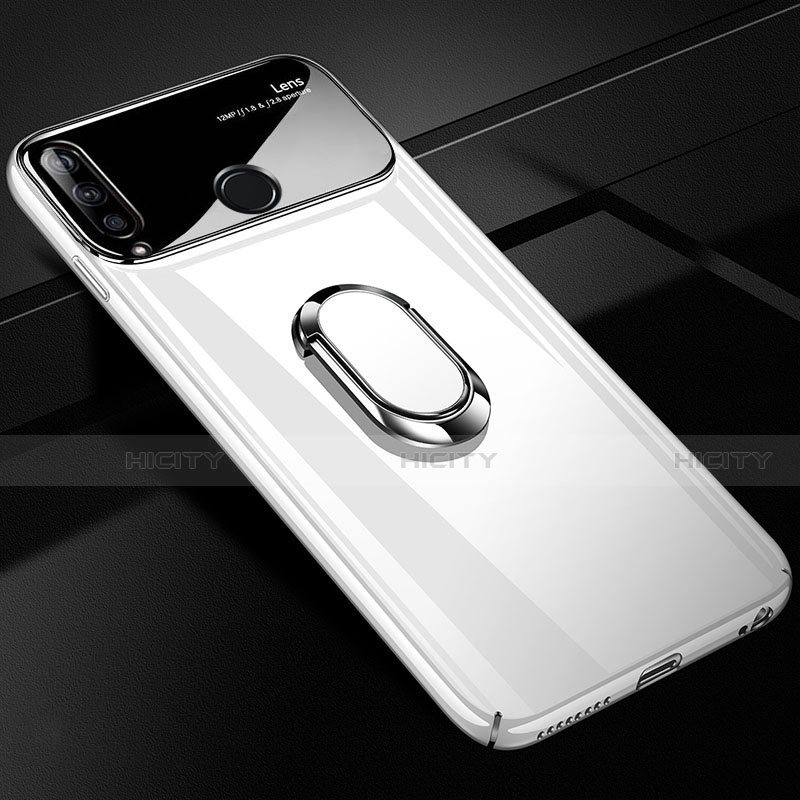 Custodia Plastica Rigida Cover Opaca con Magnetico Anello Supporto A01 per Huawei Enjoy 10 Plus