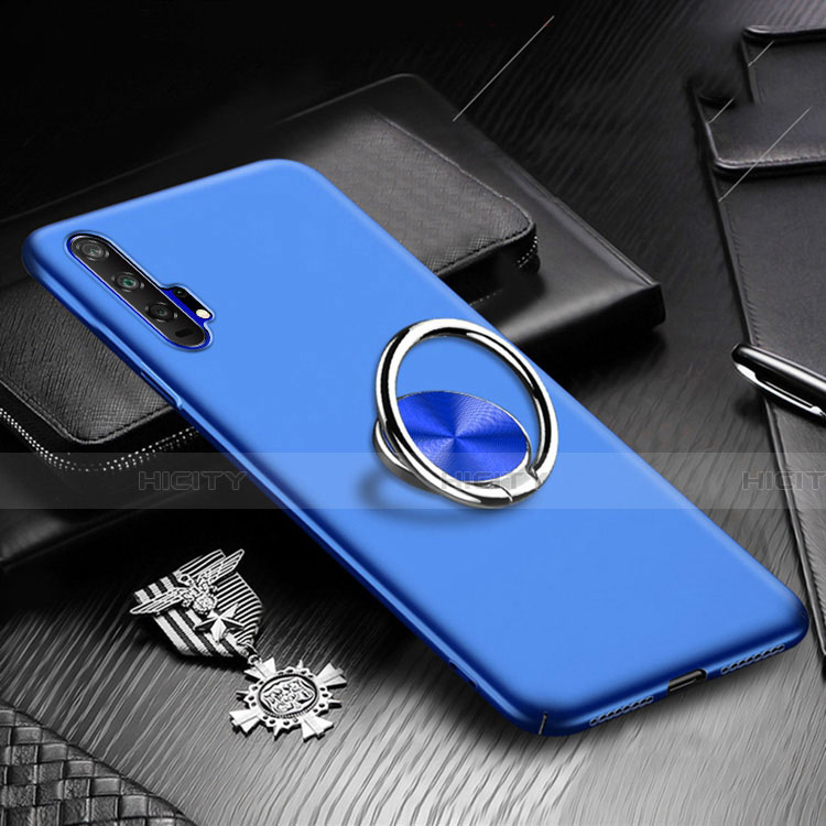 Custodia Plastica Rigida Cover Opaca con Magnetico Anello Supporto A01 per Huawei Honor 20 Pro