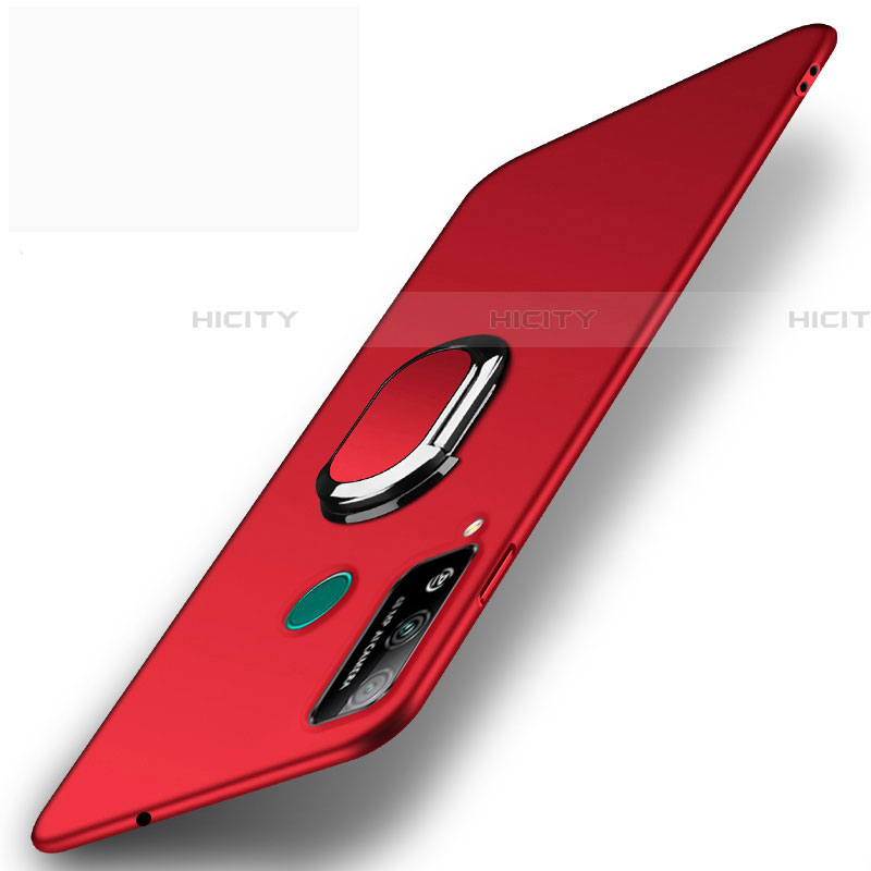 Custodia Plastica Rigida Cover Opaca con Magnetico Anello Supporto A01 per Huawei Honor Play4T