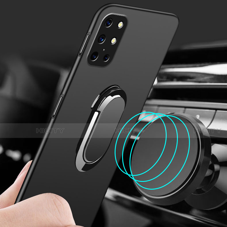 Custodia Plastica Rigida Cover Opaca con Magnetico Anello Supporto A01 per OnePlus 8T 5G