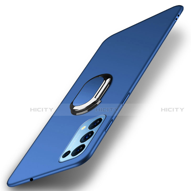 Custodia Plastica Rigida Cover Opaca con Magnetico Anello Supporto A01 per Oppo Find X3 Lite 5G