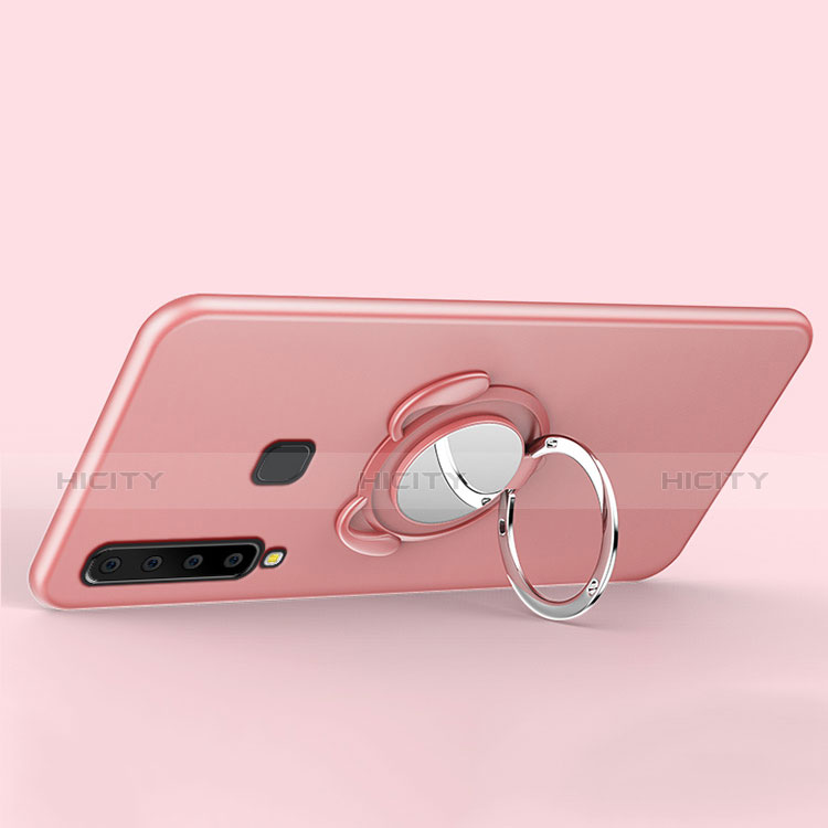 Custodia Plastica Rigida Cover Opaca con Magnetico Anello Supporto A01 per Samsung Galaxy A9s