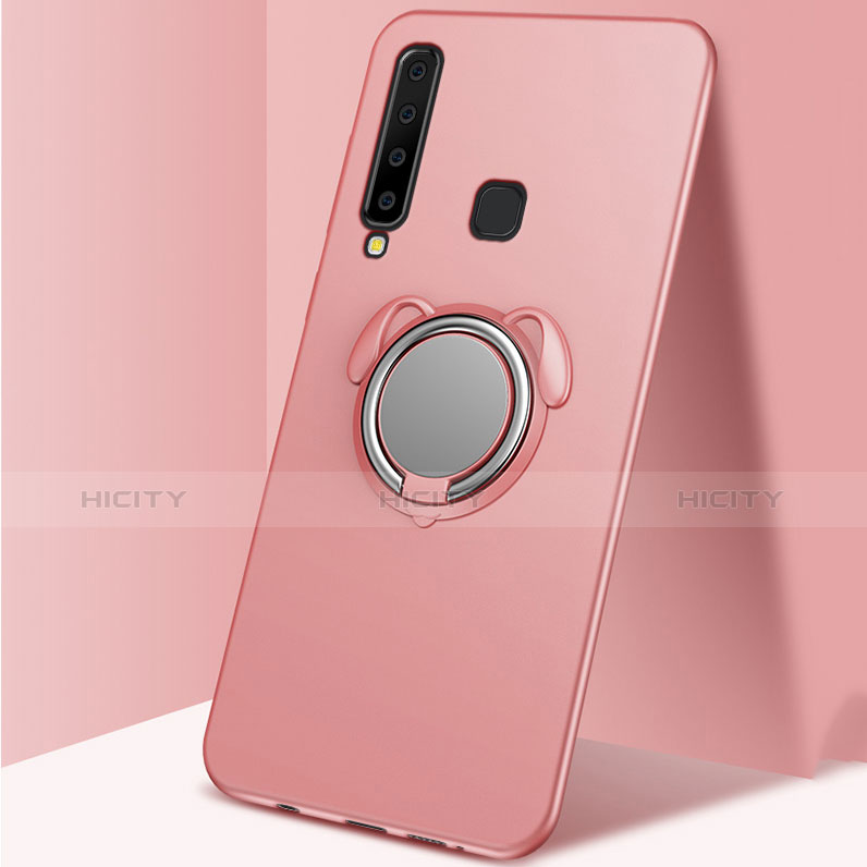 Custodia Plastica Rigida Cover Opaca con Magnetico Anello Supporto A01 per Samsung Galaxy A9s