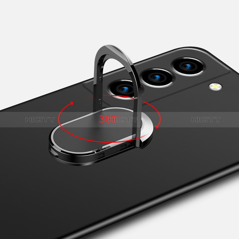 Custodia Plastica Rigida Cover Opaca con Magnetico Anello Supporto A01 per Samsung Galaxy S24 5G