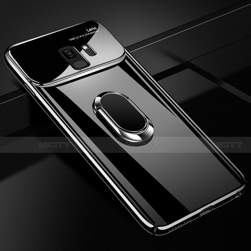 Custodia Plastica Rigida Cover Opaca con Magnetico Anello Supporto A01 per Samsung Galaxy S9