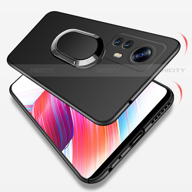 Custodia Plastica Rigida Cover Opaca con Magnetico Anello Supporto A01 per Xiaomi Mi 12 Pro 5G