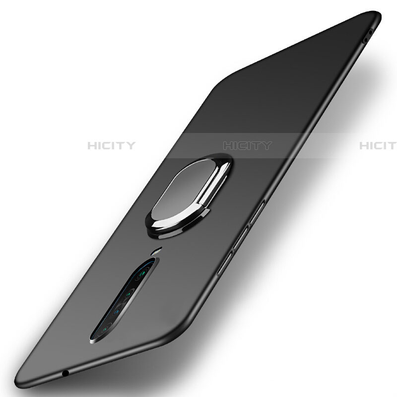 Custodia Plastica Rigida Cover Opaca con Magnetico Anello Supporto A01 per Xiaomi Poco X2