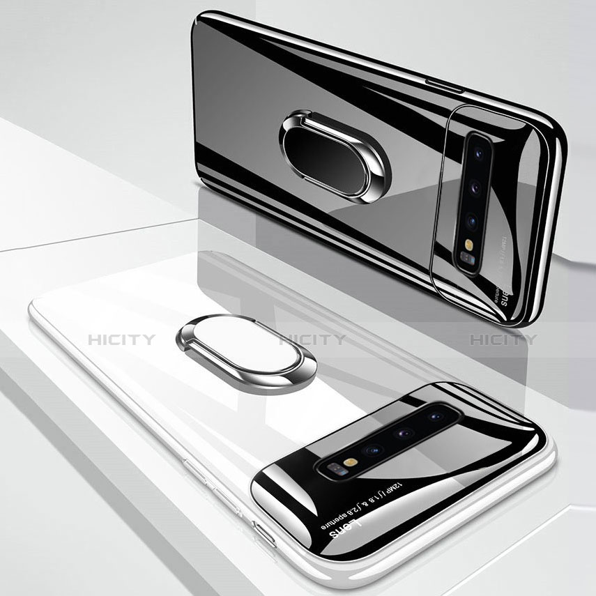 Custodia Plastica Rigida Cover Opaca con Magnetico Anello Supporto A02 per Samsung Galaxy S10 5G