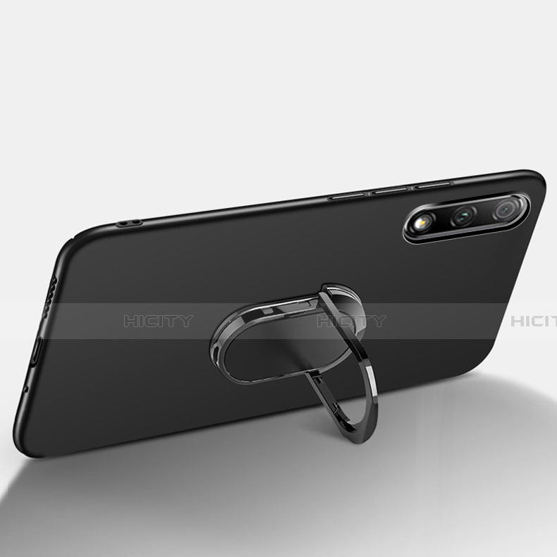 Custodia Plastica Rigida Cover Opaca con Magnetico Anello Supporto A04 per Huawei Honor 9X