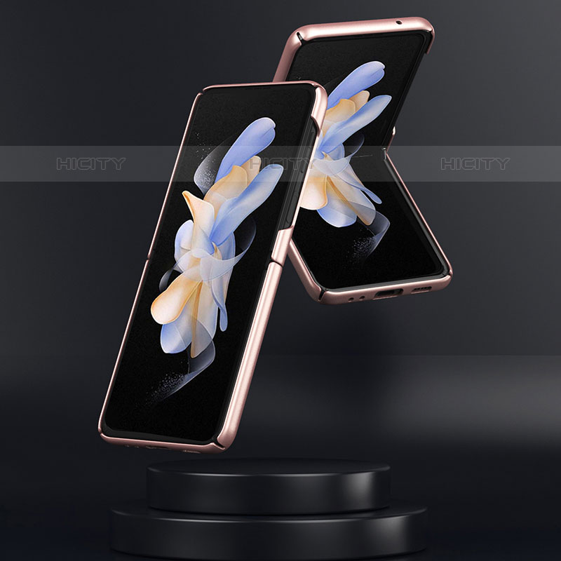 Custodia Plastica Rigida Cover Opaca con Magnetico Anello Supporto AN1 per Samsung Galaxy Z Flip5 5G