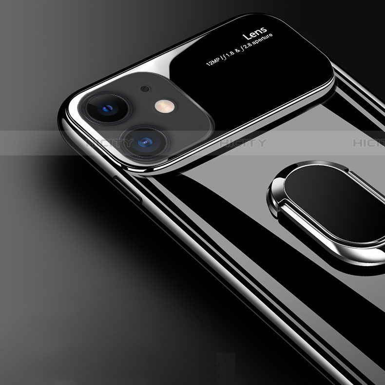 Custodia Plastica Rigida Cover Opaca con Magnetico Anello Supporto P01 per Apple iPhone 11