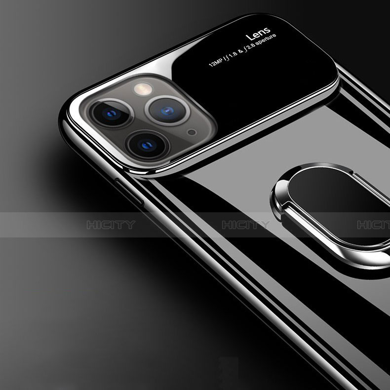 Custodia Plastica Rigida Cover Opaca con Magnetico Anello Supporto P01 per Apple iPhone 11 Pro