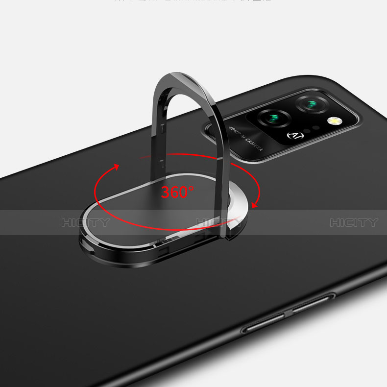 Custodia Plastica Rigida Cover Opaca con Magnetico Anello Supporto P01 per Huawei Honor Play4 Pro 5G