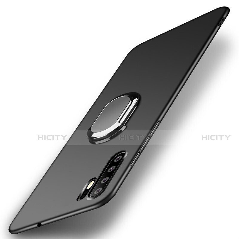 Custodia Plastica Rigida Cover Opaca con Magnetico Anello Supporto P01 per Huawei P30 Pro