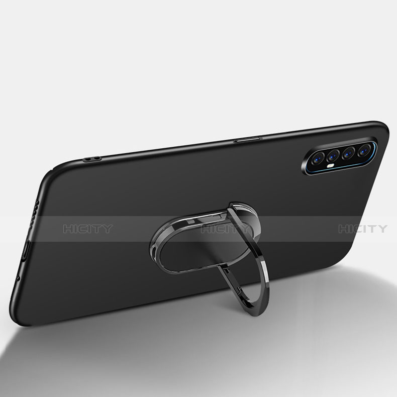 Custodia Plastica Rigida Cover Opaca con Magnetico Anello Supporto P01 per Oppo Find X2 Neo