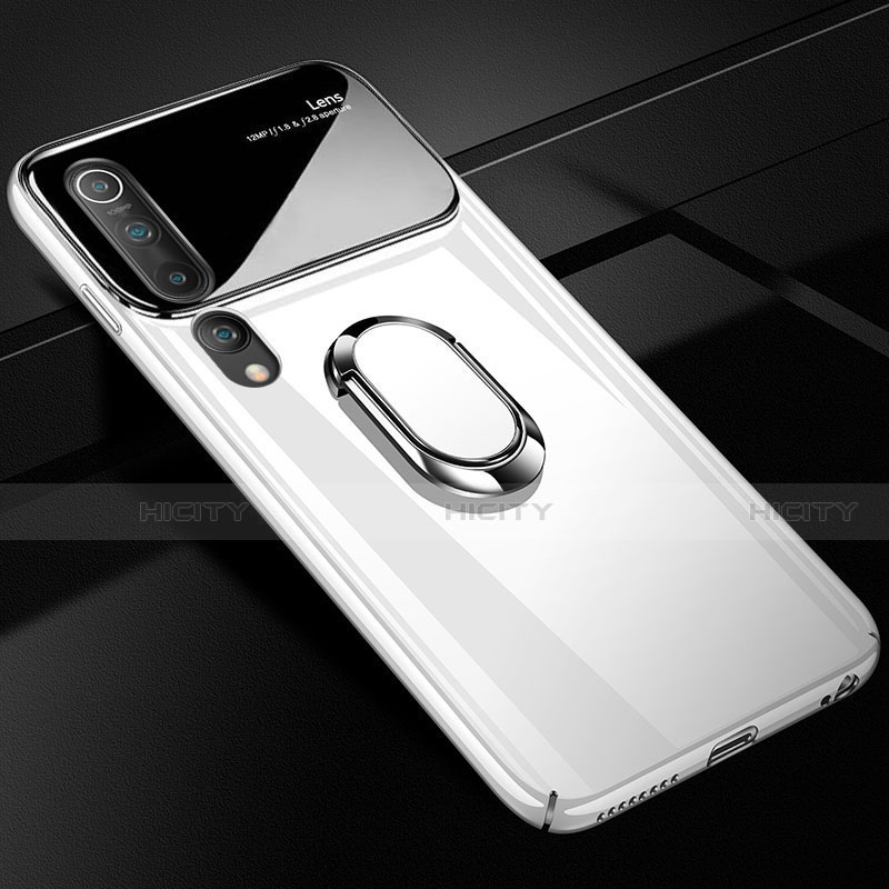 Custodia Plastica Rigida Cover Opaca con Magnetico Anello Supporto P01 per Xiaomi Mi 10