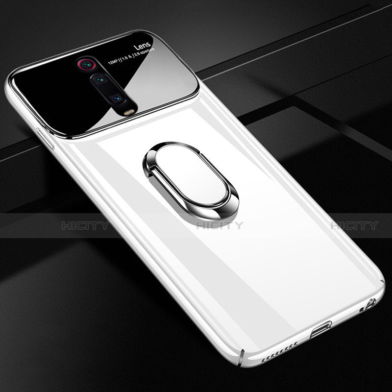 Custodia Plastica Rigida Cover Opaca con Magnetico Anello Supporto P01 per Xiaomi Redmi K20