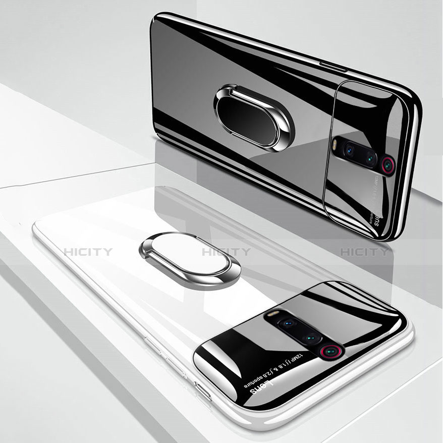 Custodia Plastica Rigida Cover Opaca con Magnetico Anello Supporto P01 per Xiaomi Redmi K20