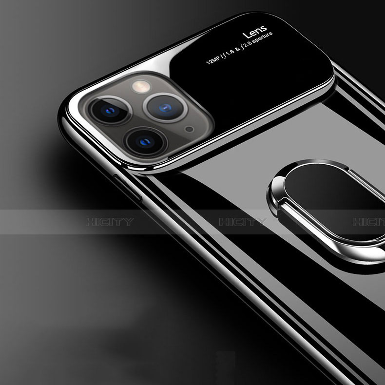 Custodia Plastica Rigida Cover Opaca con Magnetico Anello Supporto P02 per Apple iPhone 11 Pro