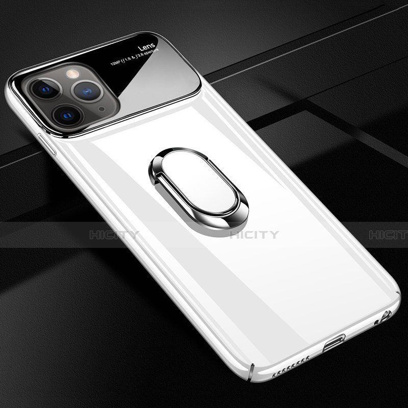 Custodia Plastica Rigida Cover Opaca con Magnetico Anello Supporto P02 per Apple iPhone 11 Pro